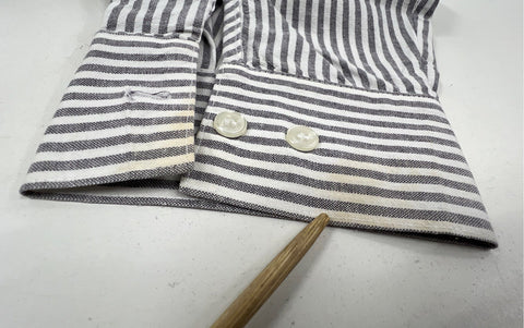 Vintage 90s Too Cute Disney Mickey Minnie Striped Button Down Shirt USA Sz XL