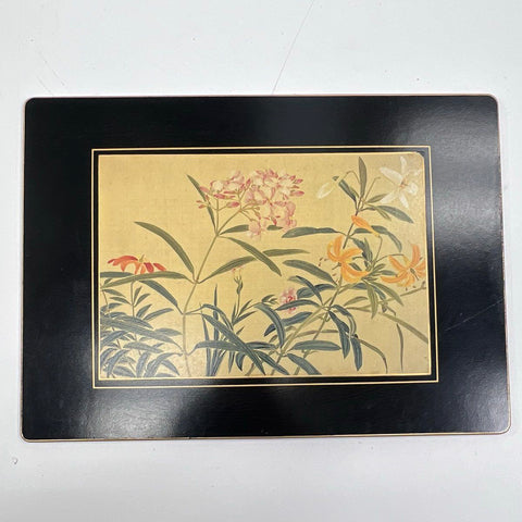 Vintage Lady Clare Placemats Lot of 6 Asian Chinoiserie Style Made in England