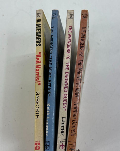 Vintage 1960s The Avengers TV Series Paperback Lot of 4 Books Steed & Peel