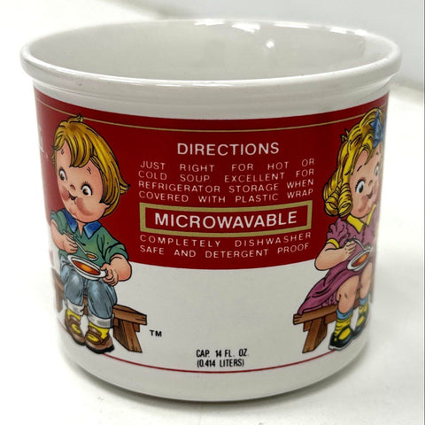 Campbell's Soup Kids Mugs 3 Piece Set 14 oz Ceramic Westwood Houston Harvest