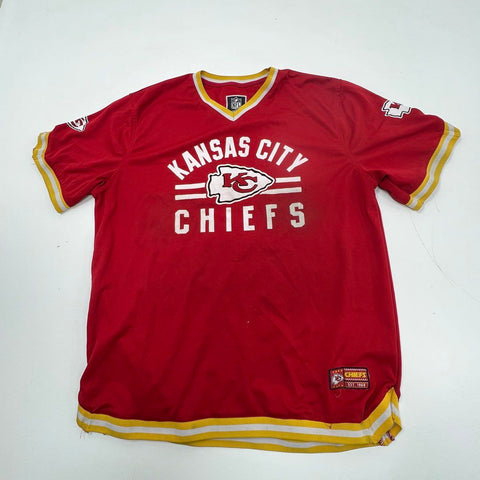 NFL Team Apparel Red Kansas City Chiefs Football Jersey Men's XL