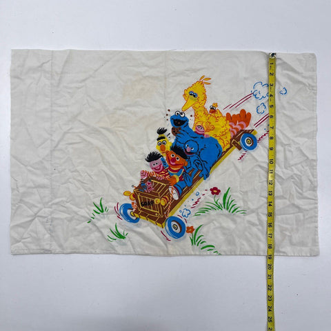 Vintage 1970s Sesame Street Sheet & Pillowcase Set JCPenney Muppets Twin