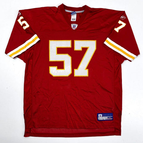 Vintage Y2K Reebok Men's NFL Kansas City Chiefs Maslowski #57 Jersey Red Sz XL