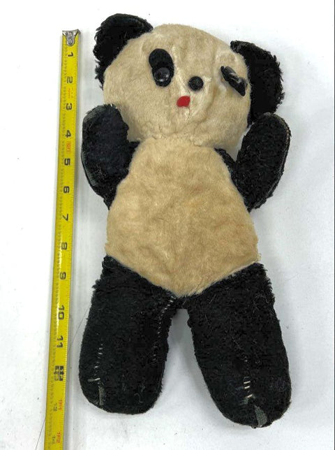 Vintage Plush Toy Lot Kangaroo Cloth Doll Bear Panda Puppet 5pc