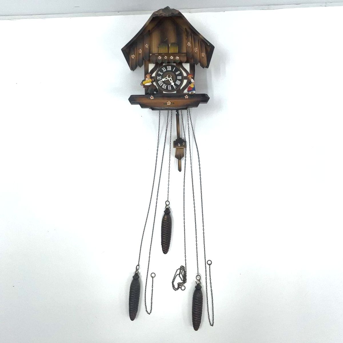 Vintage Cuckoo Musical Clock Chalet Made In Germany *Repair Needed