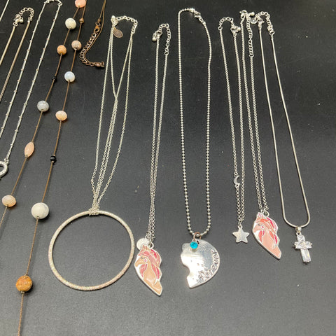 Armani Exchange Mixed Costume Jewelry Lot 15 Necklaces Pendants