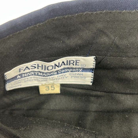 Vintage 80s Careermarx Navy Blue 2-Piece Union Made Suit Men's 44L 35W