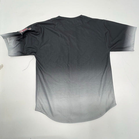 Colosseum Texas A&M Aggies Men's Baseball Jersey Gray Black Ombre Button Up Sz M