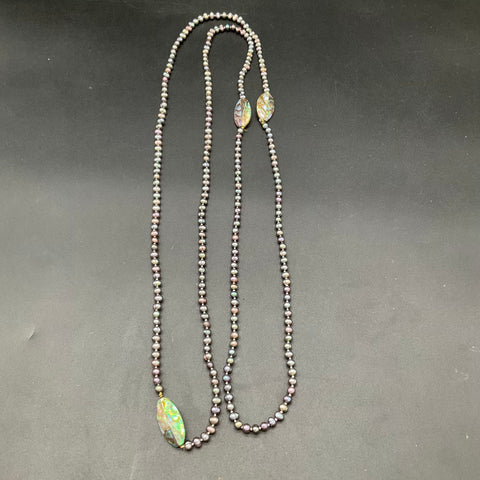 Freshwater & Faux Pearl Jewelry Lot 9 Pcs Necklaces Stretch Bracelets Earrings