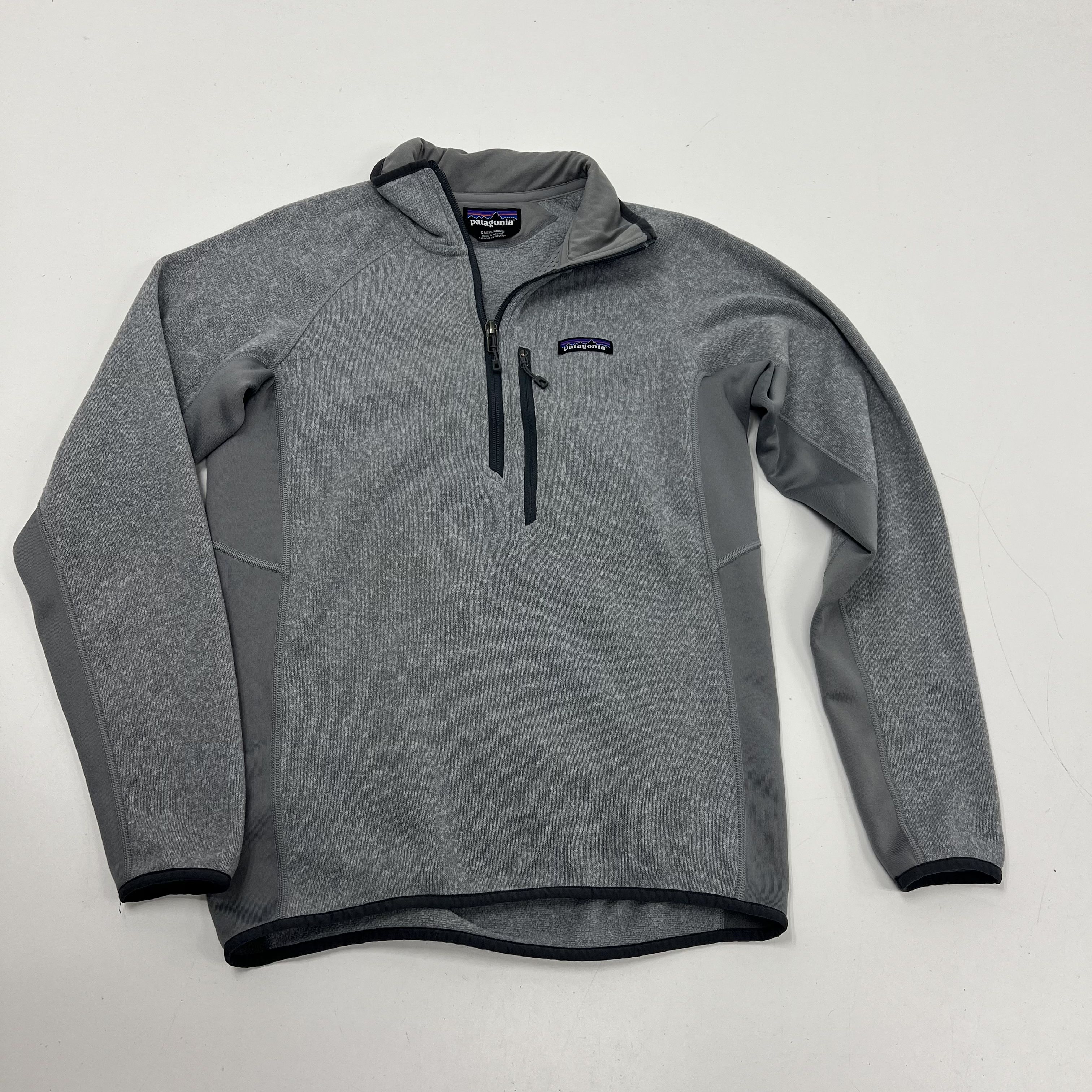 Patagonia Gray Better Sweater Fleece Quarter Zip Pullover Men's Size S