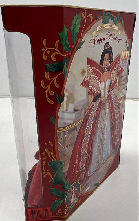 Mattel Happy Holidays Barbie 1997 10th Anniversary Special Edition NIB NRFB