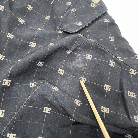 DC Men's Y2K Exotex 10K Ski Cargo Pants Black All Over Logo Sz S