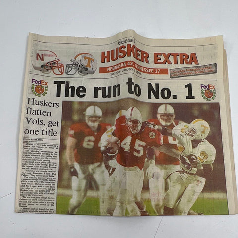 Nebraska Huskers Football Media Guide Lot 1990s 2000s + Championship Newspapers
