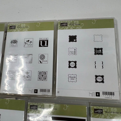 Stampin' Up! 11 Stamp Sets Lot Perfectly Preserved Pennant Parade Ciao Baby