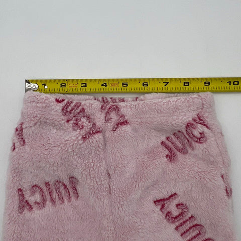 Juicy Couture Baby Pink Fluffy Logo Two Piece Pajama Set Size 24M