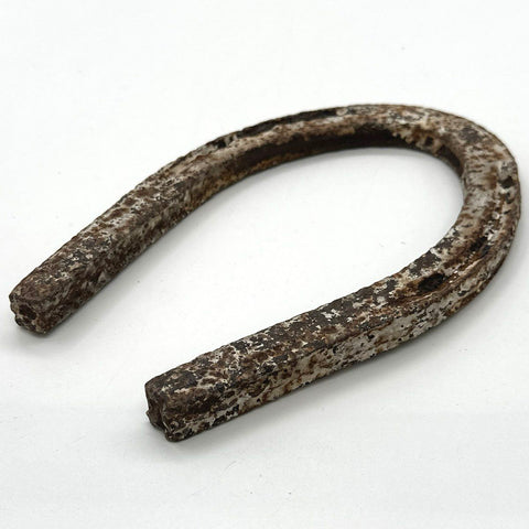Antique Hand Forged Iron Horseshoe Primitive Farm Decor Rustic Heavy Artifact