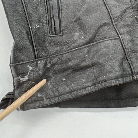 Vintage Harley-Davidson Kids Leather Biker Jacket Eagle Patch Sz XS