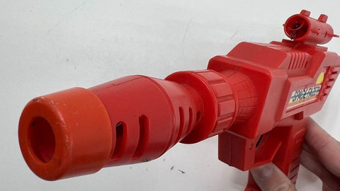 Vintage Lot of 2 Space Fazer & SRM Toys Red Purple Ray Gun Blaster Toy Guns