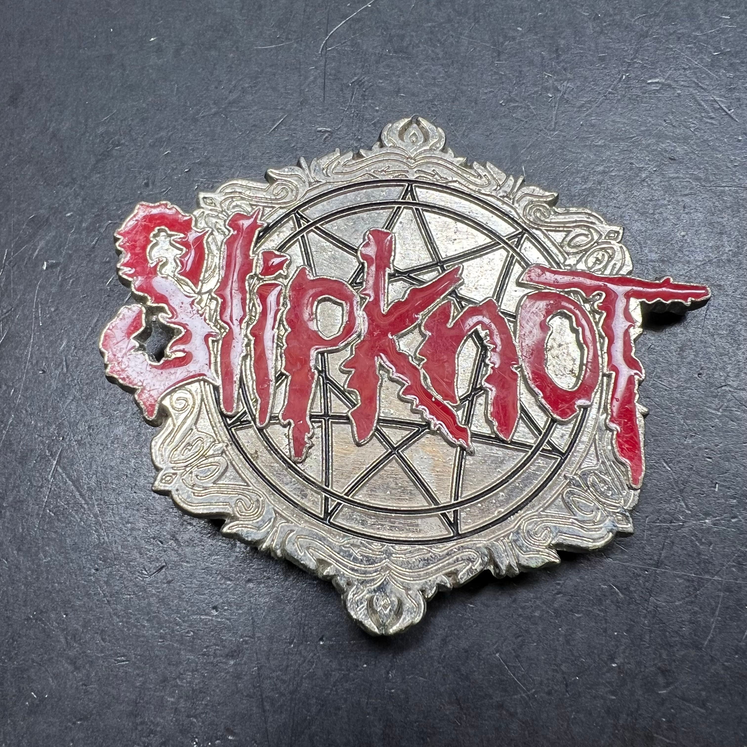 SLIPKNOT Belt Buckle Merchandising Logo Star Silver Tone Belt Buckle