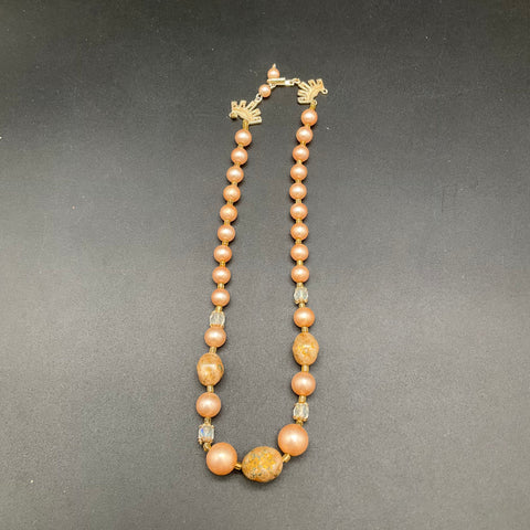 Vintage Japan Faux Pearl Costume Jewelry Lot of 5 Necklaces Cluster Earrings