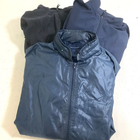 Lot of 3 Vintage 90s Windbreaker Jackets Online Greg Norman Divirgon Sz M-XXL