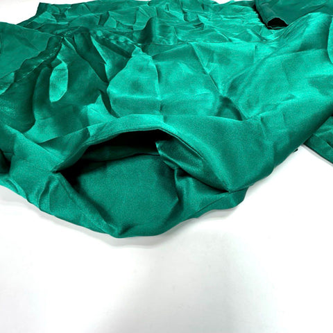 Vintage 90s Victoria's Secret Women's Emerald Green Satin Robe Slip Set Sz S OS