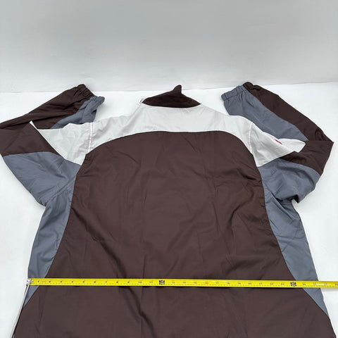 Vintage Reebok Men's Cleveland Browns NFL Full Zip Windbreaker Brown XL NWT