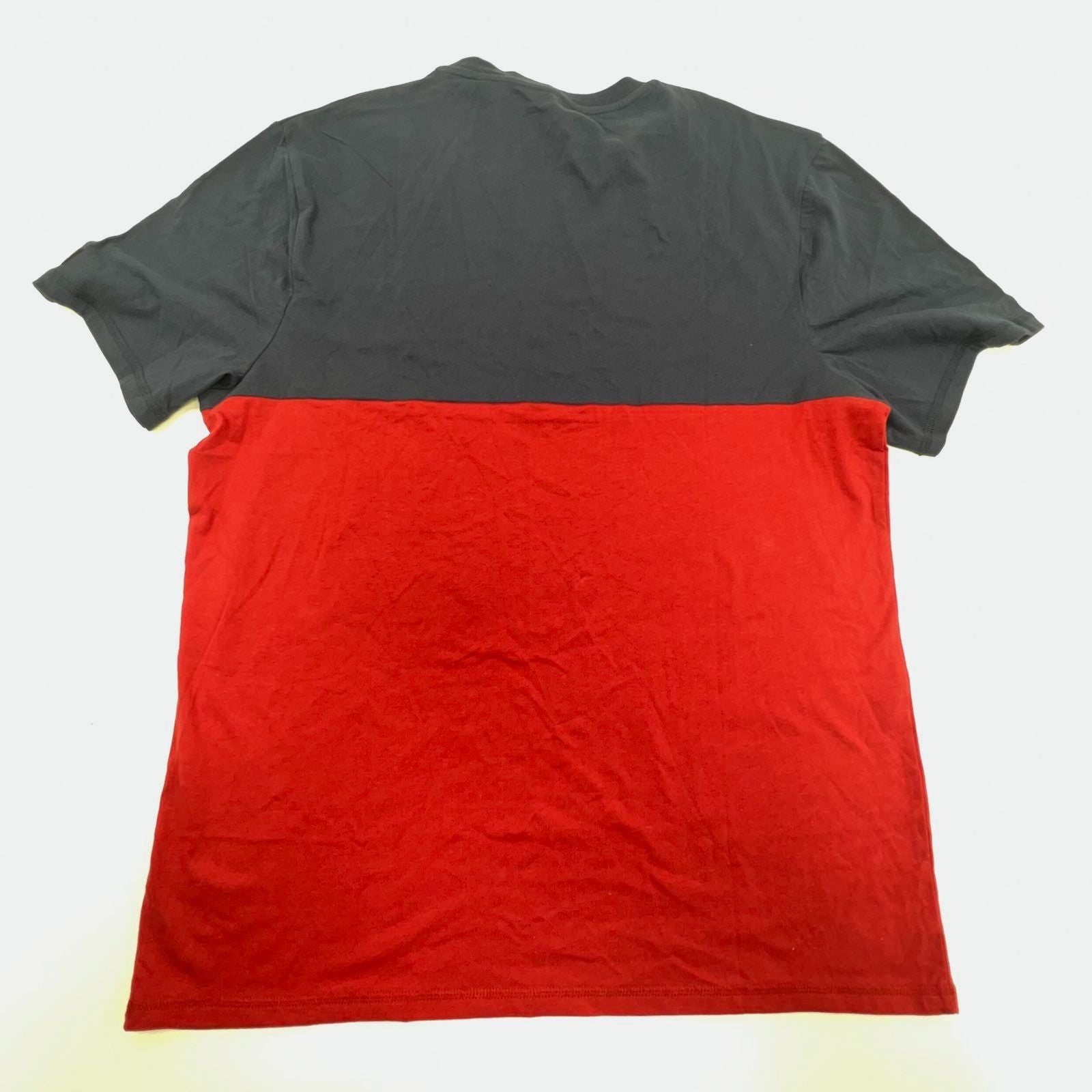 NWT Buffalo David Bitton Color Block Red Blue Gray T-shirt Men's Size XL $55