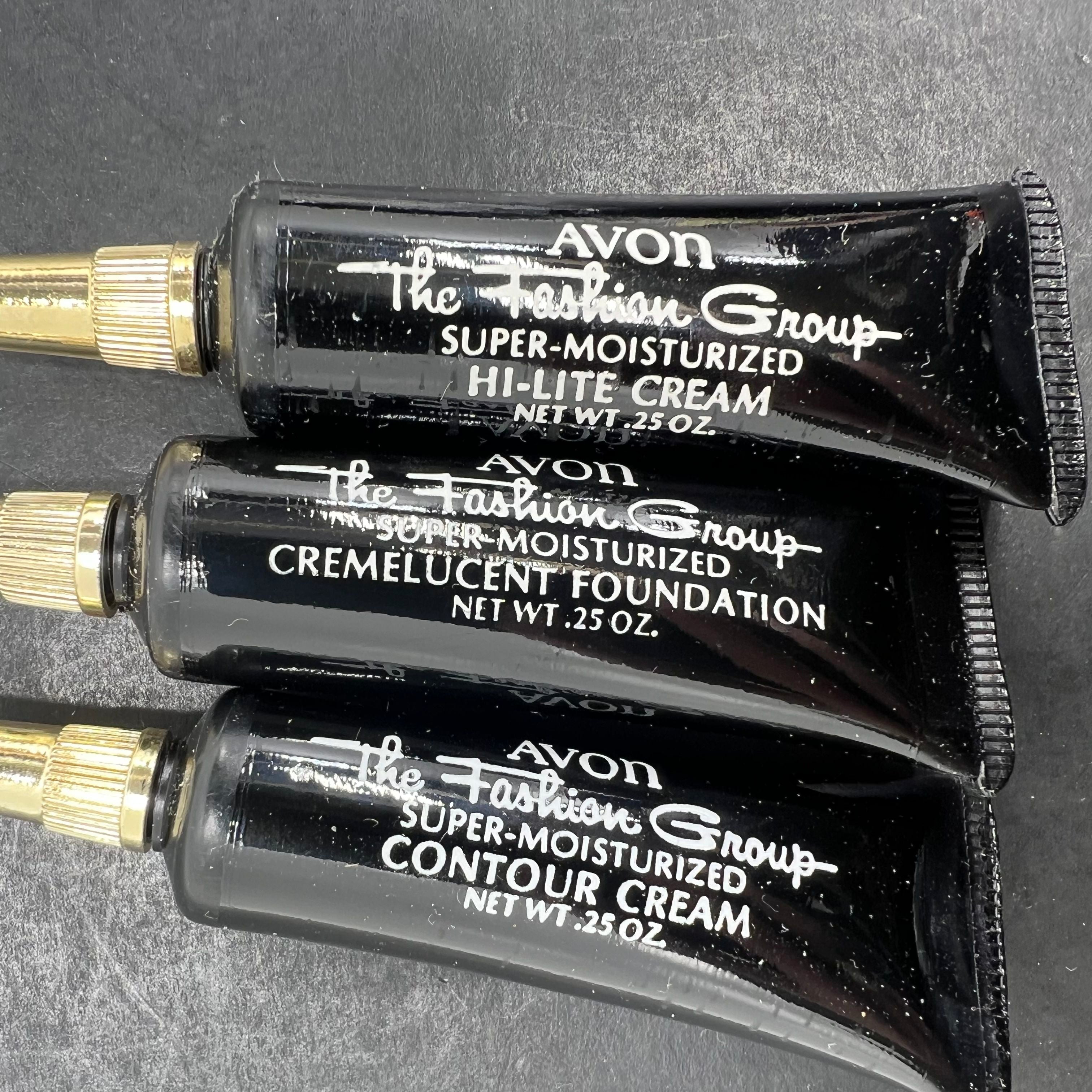 Vintage Avon The Fashion Group IOP NIB Compact Eyeshadow Foundation Lot of 5