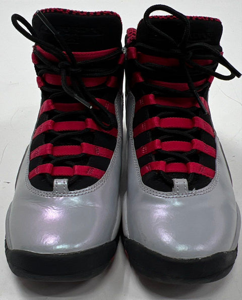 Nike Air Jordan 10 Retro GS Wolf Grey Legion Red Girls Youth Size 4.5Y