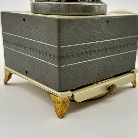 Vintage Virgin Mary Figurine Lamp Music Box Jewelry Case Tested Works