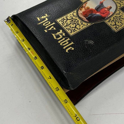 Vintage 1961 Consolidated Black Golden Rule Edition Holy Bible KJV