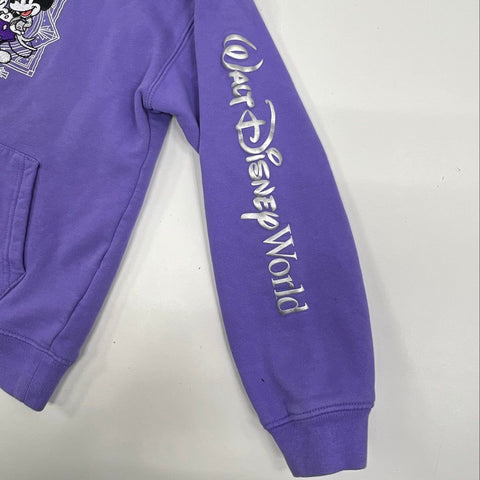 Disney Kids' 100 Years of Wonder Hoodie Purple Mickey Mouse Pullover Sz 9/10