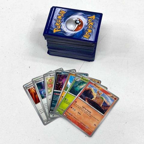 Pokemon Card Lot 125+ Assorted Cards Modern Nintendo TCG Bulk