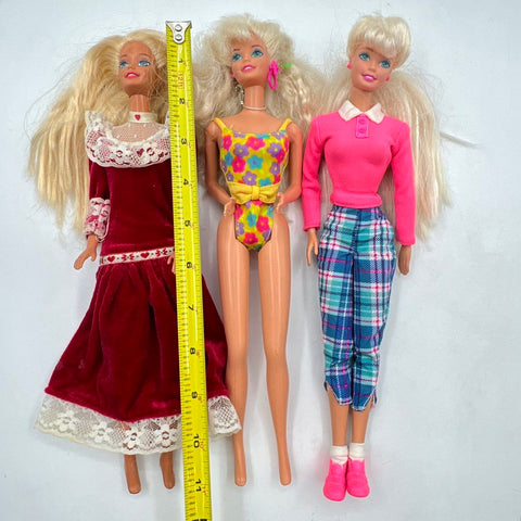 Vintage Barbie Doll Lot Mattel 3 Dolls with 1965 Francie Vinyl Carrying Case