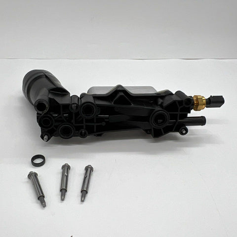 Engine Oil Filter Housing Adapter Assembly with Oil Cooler & Sensors New