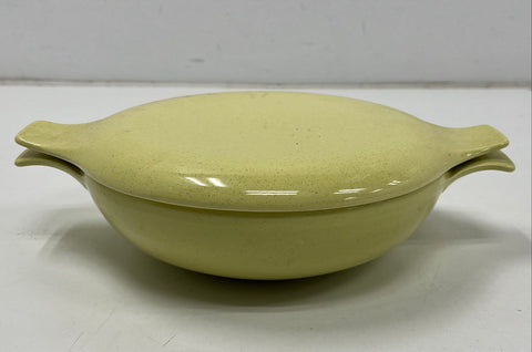 Speckled Ceramic Casserole Dish With Lid 13" Mid-Century Modern