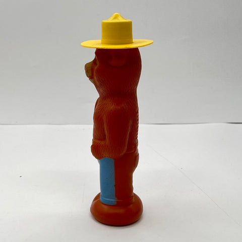 Vintage Smokey Bear Bubble Bath Bottle Plastic Figural Toy 9.5 Inch Collectible