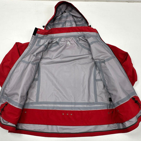 Brooks Brothers Men's Red Country Club ProSport Hooded Rain Jacket Sz XL