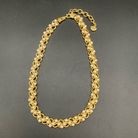 Vintage Richelieu Faux Pearl AB Bead Costume Jewelry Lot of 6 Necklaces