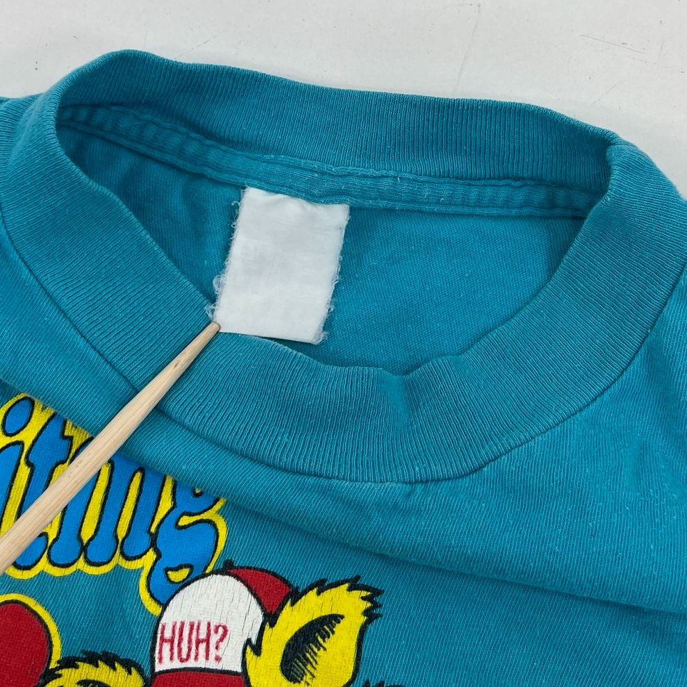 Vintage 80s Sun Sportswear Teal Single Stitch Big Break Lunch T-Shirt Men's L