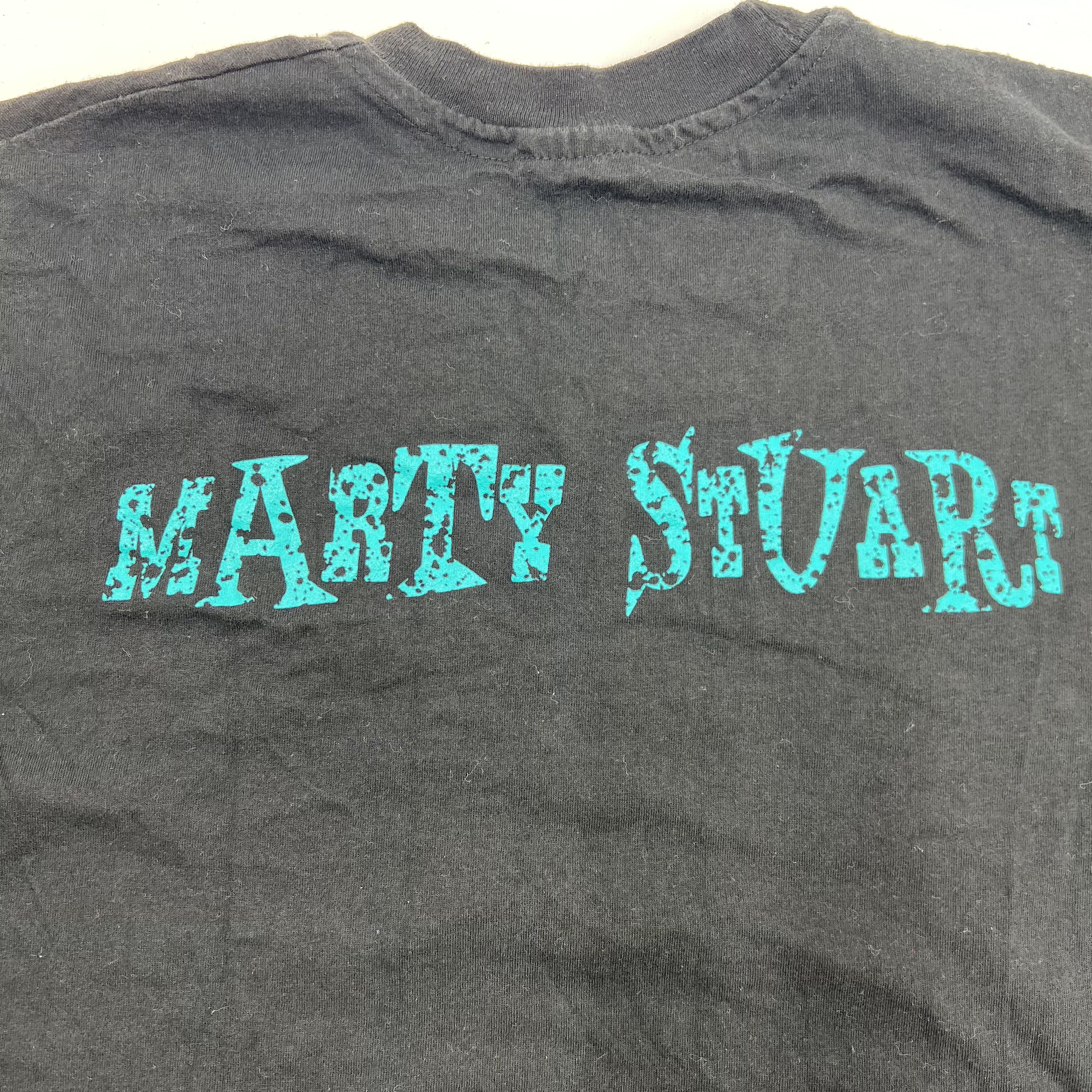 Vintage 1993 Marty Stuart Country T-Shirt Giant Made in USA Double Stitch Sz L