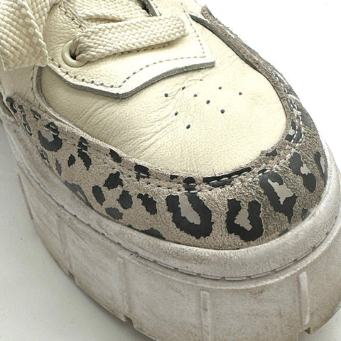 Puma Mayze Stack Leopard Pristine Gold Women's Platform Sneakers Size 7