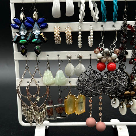 Fashion Earrings Mixed Styles Boho Retro Hoops Tassel Dangles Jewelry Lot of 28