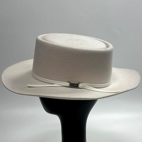 Vintage Eddy Bros 100% Wool Bolero Hat Chris Eddy Made in USA Sz Small