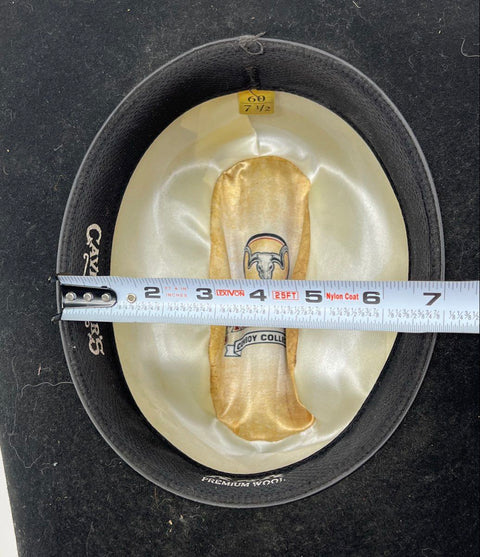 Cavender's Men's Black XXX Premium Wool Felt Cowboy Hat Size 7 1/2