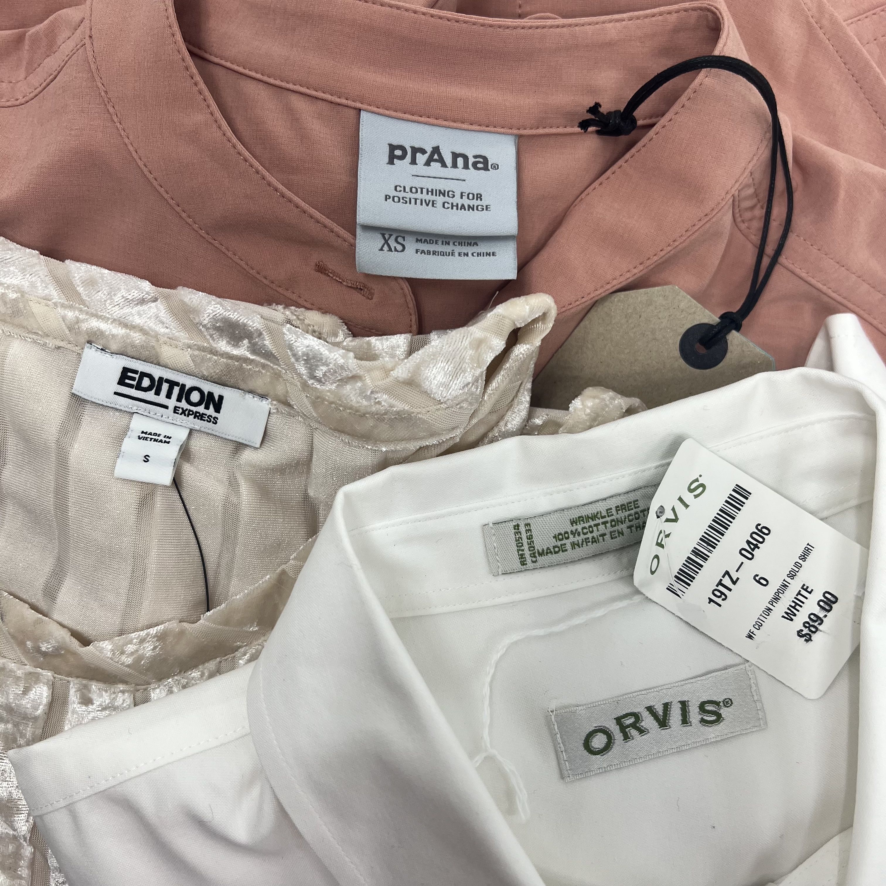 NWT Women's Blouses Button Down Express Prana Orvis Short Long Sleeve Size XS-S