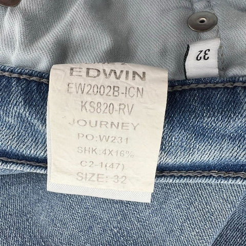 Edwin Women's NWT Blue Cassia Mini Boot High Rise Jeans Size 32