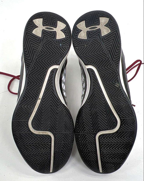 Under Armour Clutchfit Drive 2 Mid Basketball Shoes White Black Red Size 14