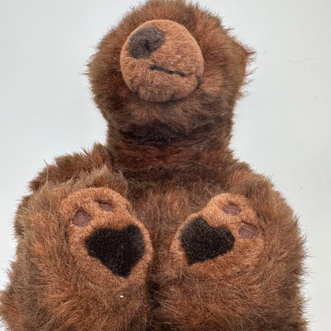 Russ Berrie Timber Teddy Bear Plush Stuffed Animal 16 Inch Vintage Brown
